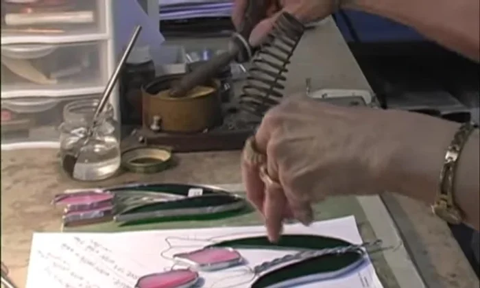 Solder the joints of the pieces together.