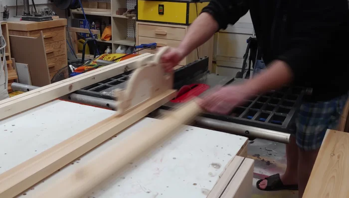 Cut and install cedar trim along the top edge using glue and 2-inch screws.