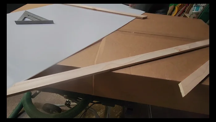 Attaching Door: Attaching cabinet door with a piano hinge.