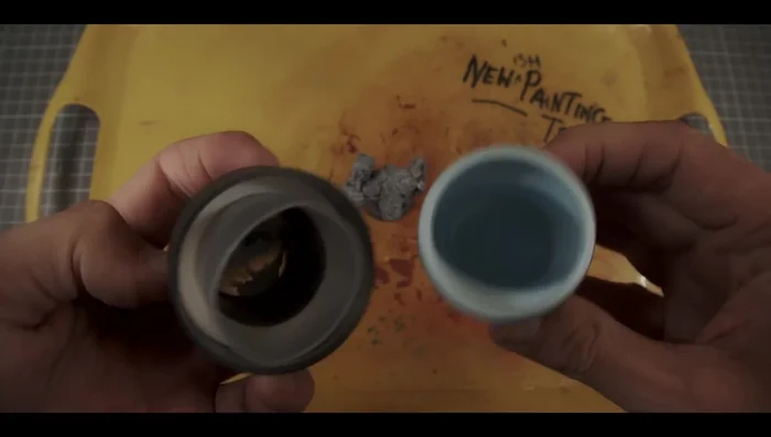 Paint using your chosen method (dry brushing and washes are shown).