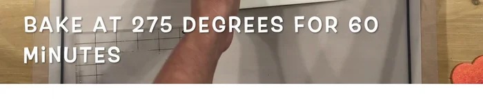 Bake the clay at 275°F for 60 minutes for optimal strength and flexibility.