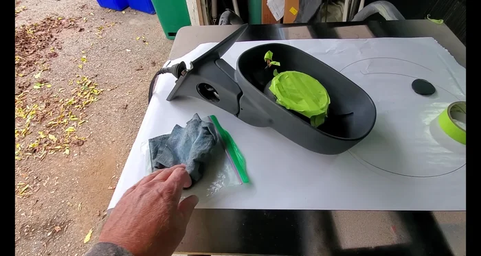 Apply a light coat of adhesion promoter and let it sit for about half an hour.