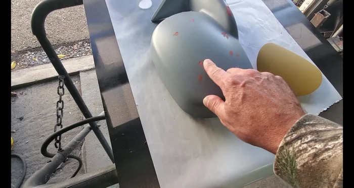 Clean the surface with wax and grease remover.