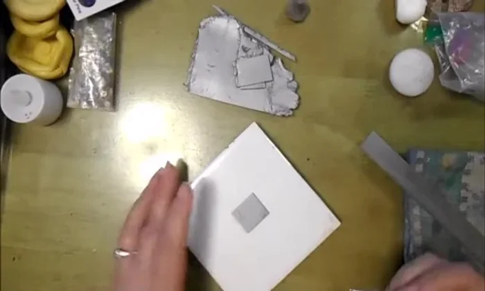 Shape the clay into a general shape for your initials or design. 