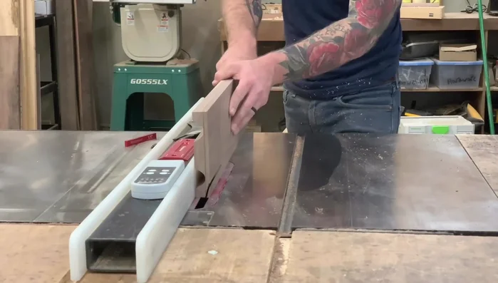 Cut at various angles: Change the blade angle to 15 degrees and cut, removing material without crossing the reference line. Repeat at 30 and 45 degrees.