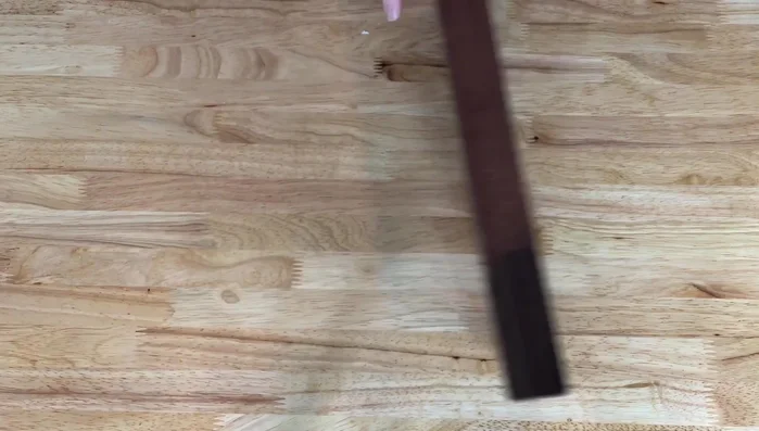 Flip the cabinet door over and work on the front side.