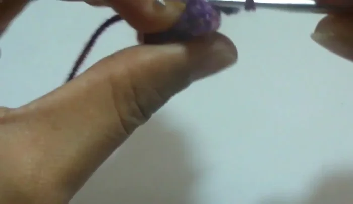 Work a slip stitch through the first three chain stitches to finish the final round.