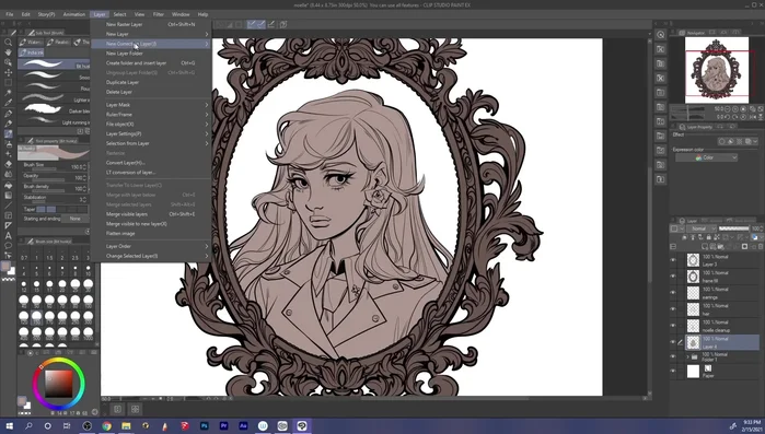 Adding flat colors and line coloring.