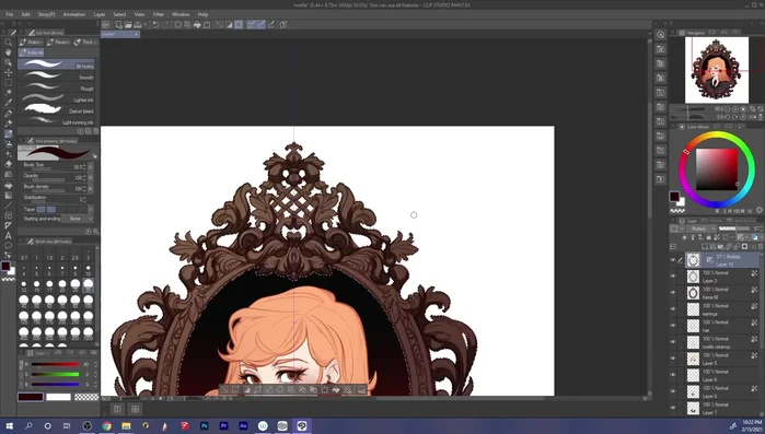 Adding volume to the frame with a simple shading pass.