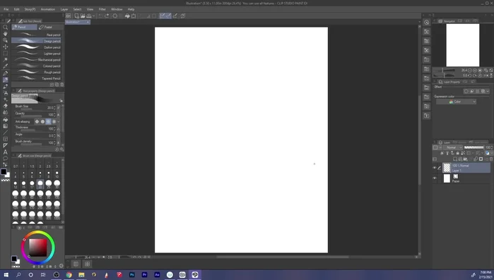 Sketching the character portrait (Noelle).