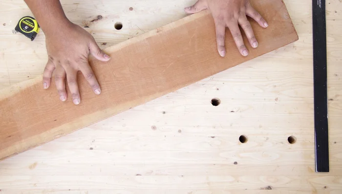 Clean up the resawn edge using a planer and drum sander. Pre-sand all pieces.