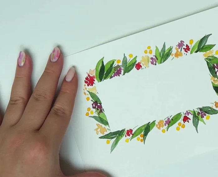 Carefully peel off the painter's tape.