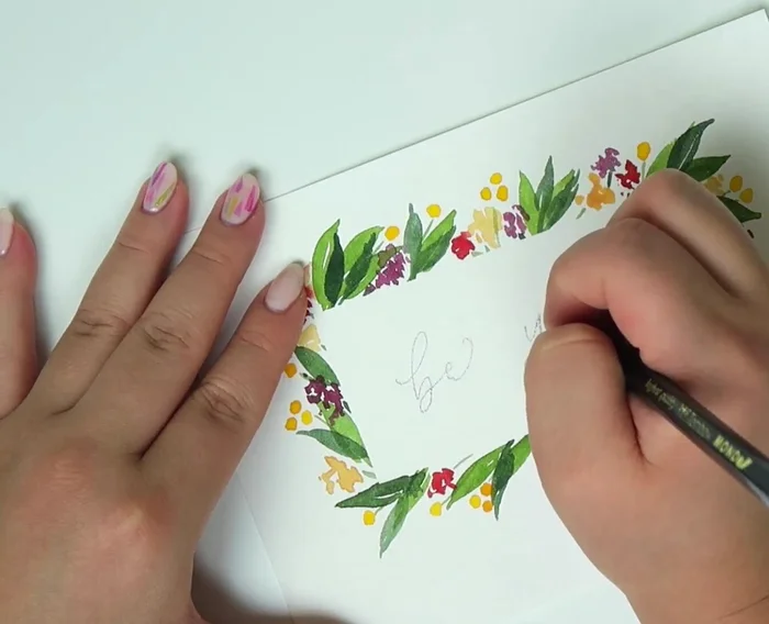 Allow the ink to dry completely before erasing pencil marks.