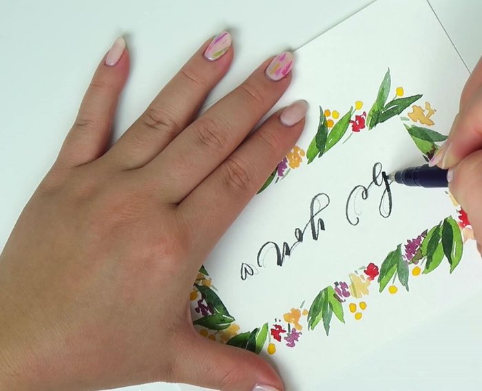 Allow the ink to dry completely before erasing pencil marks.