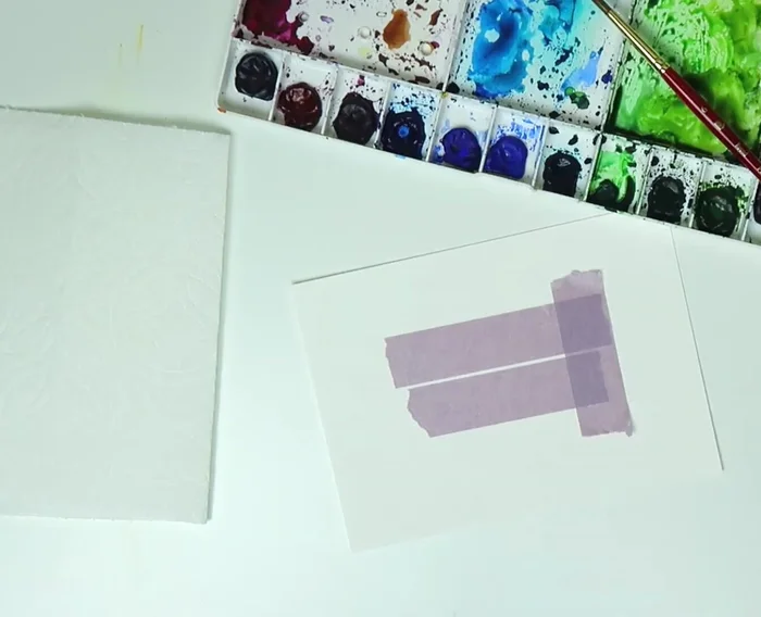 Create a border using painter's tape.