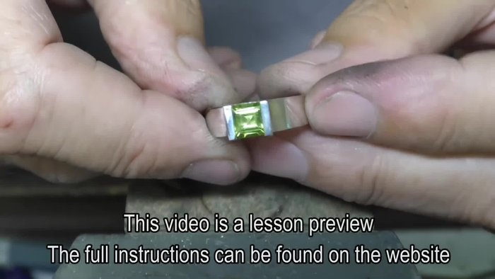 Flatten the edges using a hammer, ensuring width is not reduced.