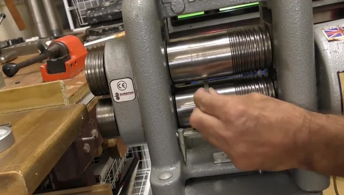 Flatten the edges using a hammer, ensuring width is not reduced.