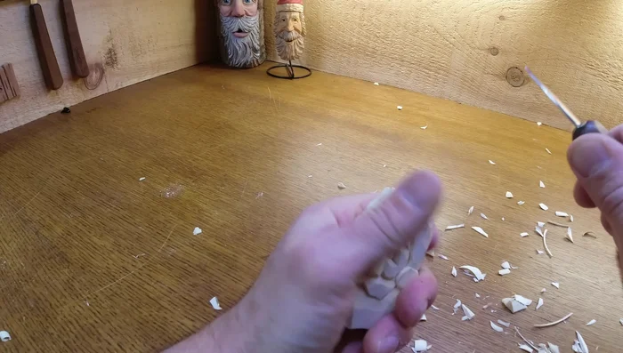 Add finishing touches: Add a mustache and final details, such as little facets and shadows.