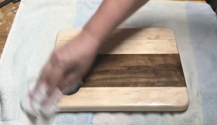 Apply cream to enhance the finish.