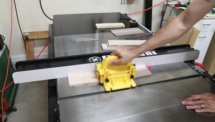 Cut Grooves: Use the table saw to precisely cut grooves into the box sides to accommodate the top and bottom panels. Use a scrap board and carefully adjust the fence for a perfect fit.