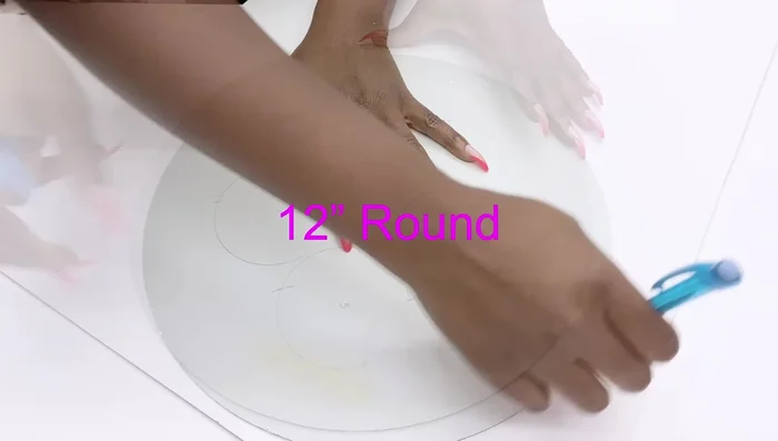 Cover the foam boards with gold contact paper.