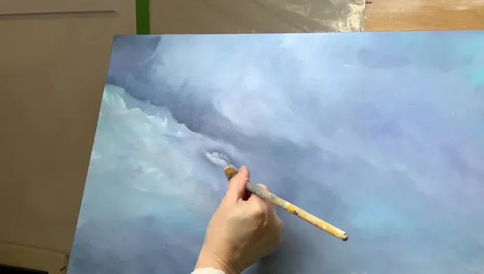 Use a damp paper towel to gently blend or remove paint, making adjustments as needed.