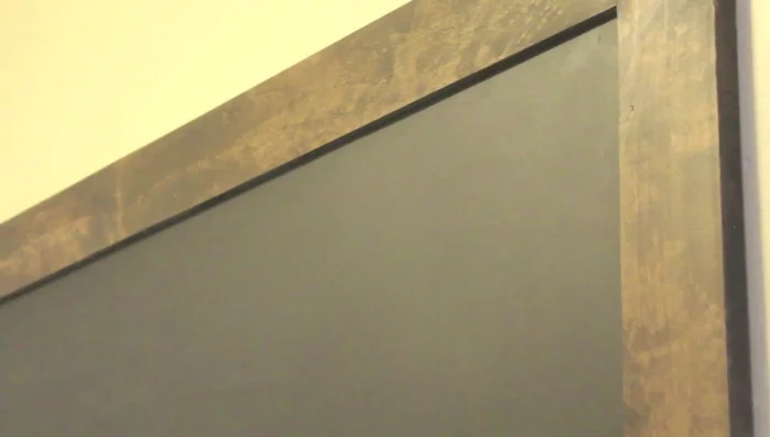 Hang the finished chalkboard.