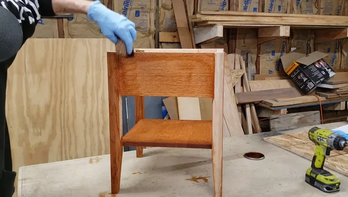 Finishing with shellac and poly (optional).