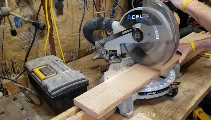 Cutting the shelf mortises (using Forstner bit and chisel).