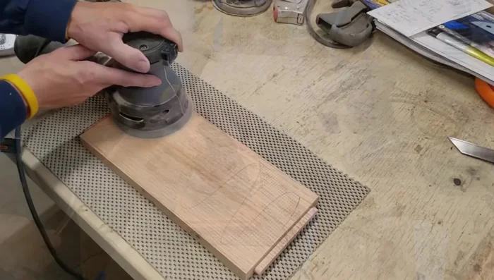 Finishing with shellac and poly (optional).