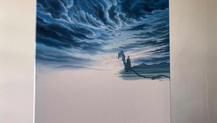 Add subsequent layers to refine the background details, gradually increasing color vibrancy as the elements get closer to the foreground.