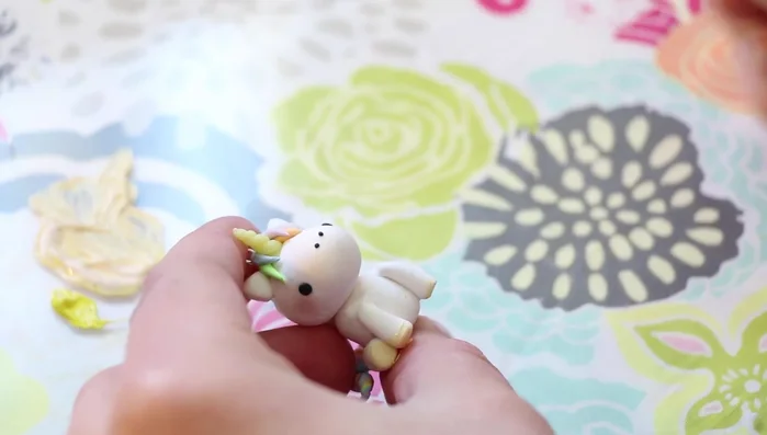 Paint and glaze: Once cooled, paint details and apply Sculpey gloss glaze.