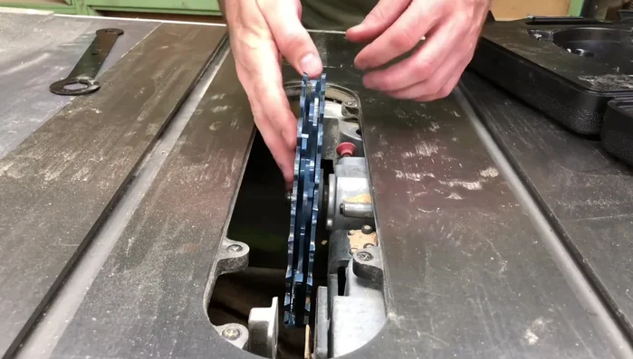 Cut the half-laps on the boards.