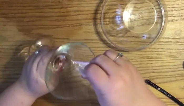 Clean any excess glue strings with a rubbing alcohol pad.