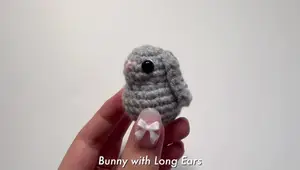 Mini Crochet Bunny Tutorial: Super Tiny & Adorable Keychain or Bed Chum