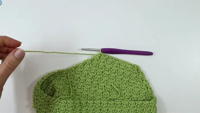 Sew the crotch pieces together using the mattress stitch.