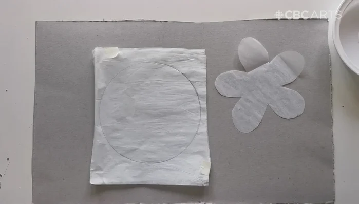 Cut out the flower shape.