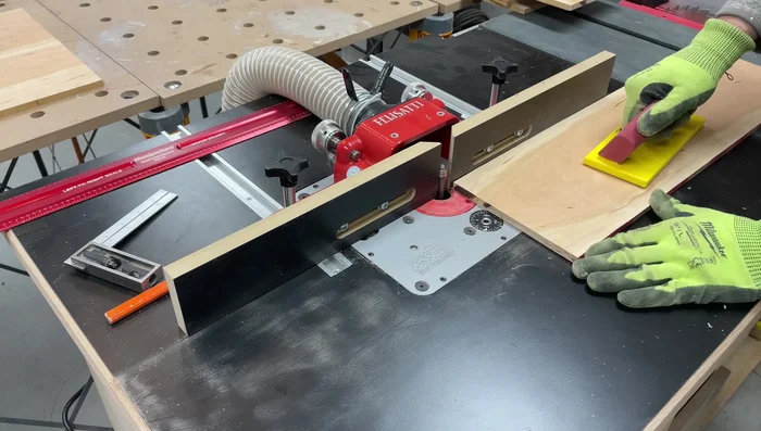 Remove excess glue and smooth edges with a scraper and 120-grit sandpaper.