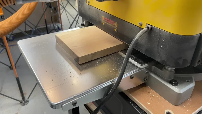 Cut sides and ends to final height (2 3/4 inches) using the table saw.