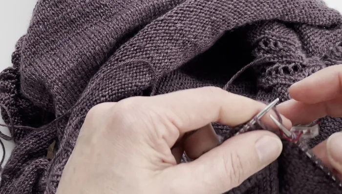 Place a marker at the beginning of the round (center stitch).