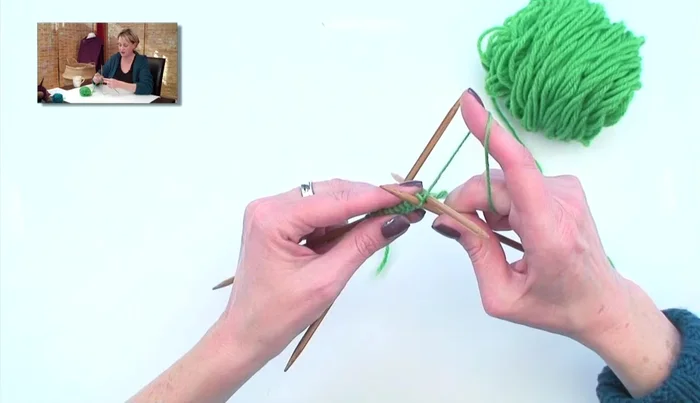 Your next stitch is always to the left of the working yarn.