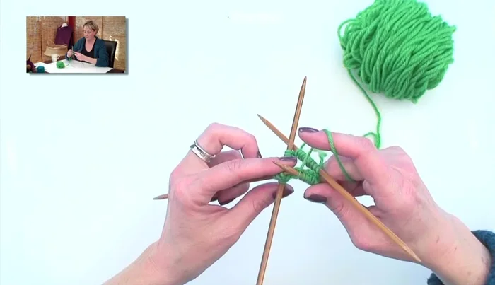 Your next stitch is always to the left of the working yarn.