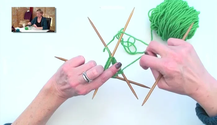 Your next stitch is always to the left of the working yarn.