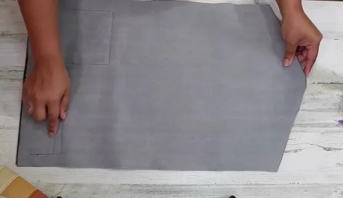 Place exterior and lining fabric right sides together and sew around leaving a 6-inch opening. 