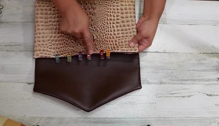 Pin sides together, and sew around the perimeter at an ⅛ inch seam allowance.