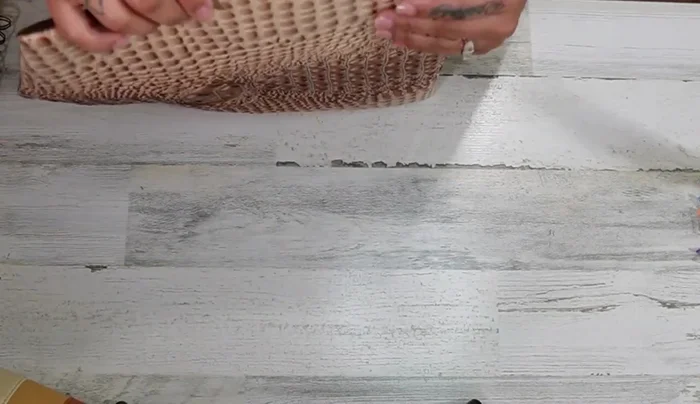 Pin sides together, and sew around the perimeter at an ⅛ inch seam allowance.