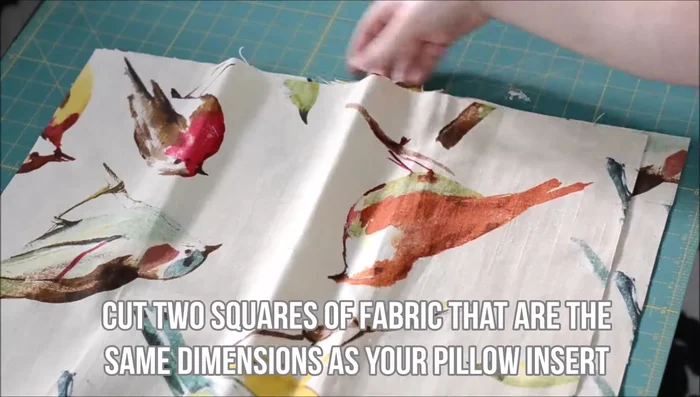 Layer fabric squares with right sides together. Align and pin corners and edges.