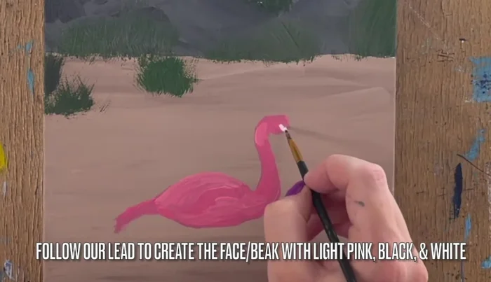 Outline eye sockets and the underside of the chin with very light pink, highlighting the neck area.