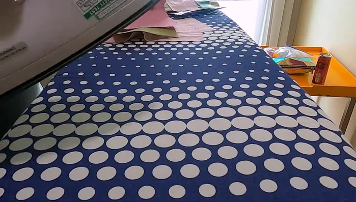 Press all fabric and leather pieces using an iron.