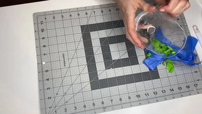 Remove the tape and stencil to reveal your etched design.